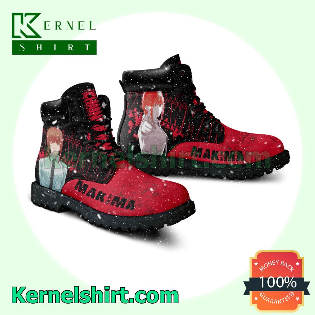Chainsaw Man Makima Winter Leather Boots a