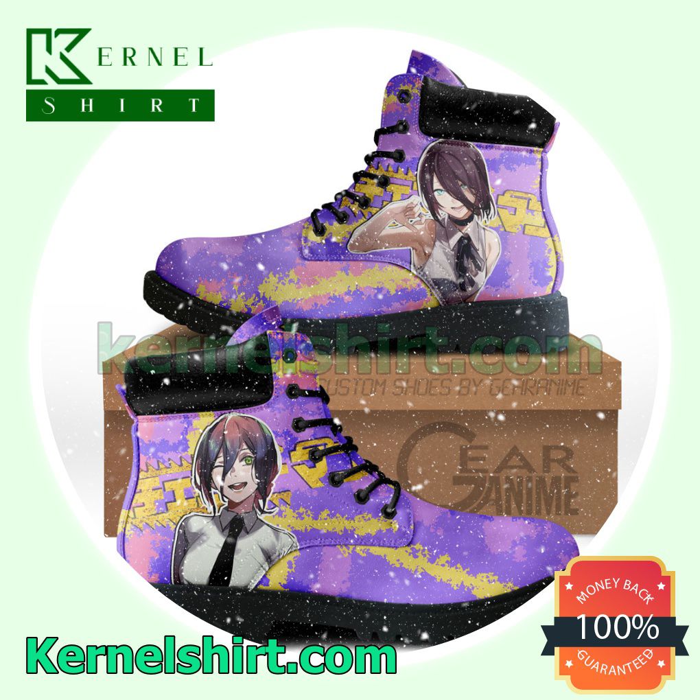 Chainsaw Man Reze Winter Leather Boots