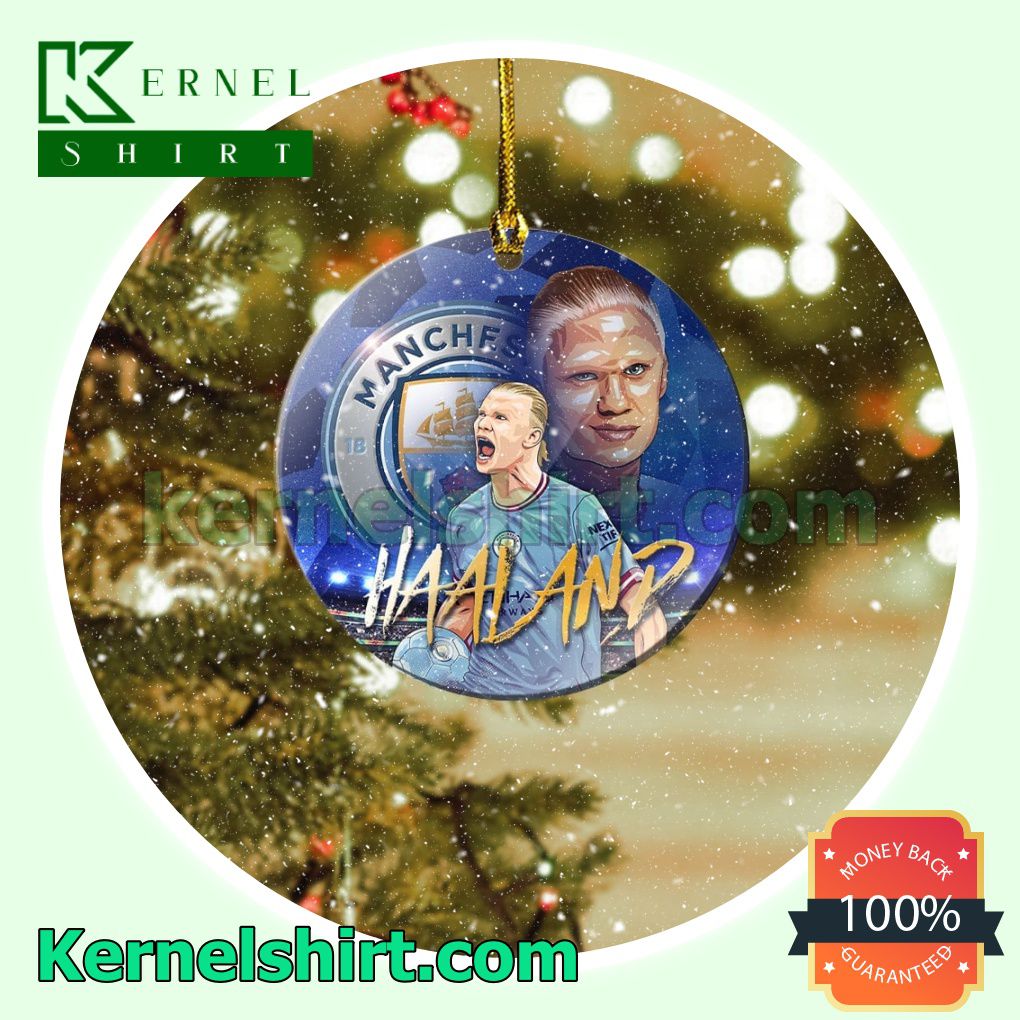 Champions League - Erling Haaland Fan Holiday Ornaments