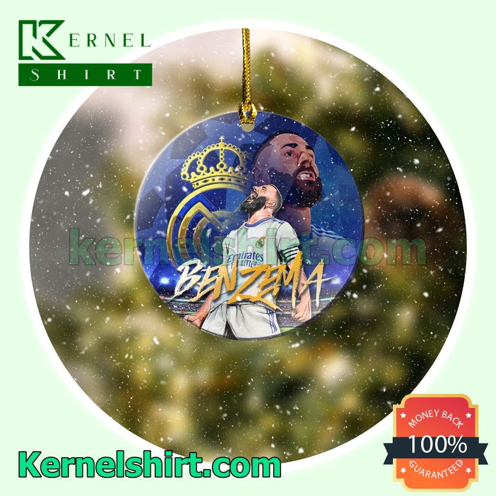 Champions League - Karim Benzema Fan Holiday Ornaments