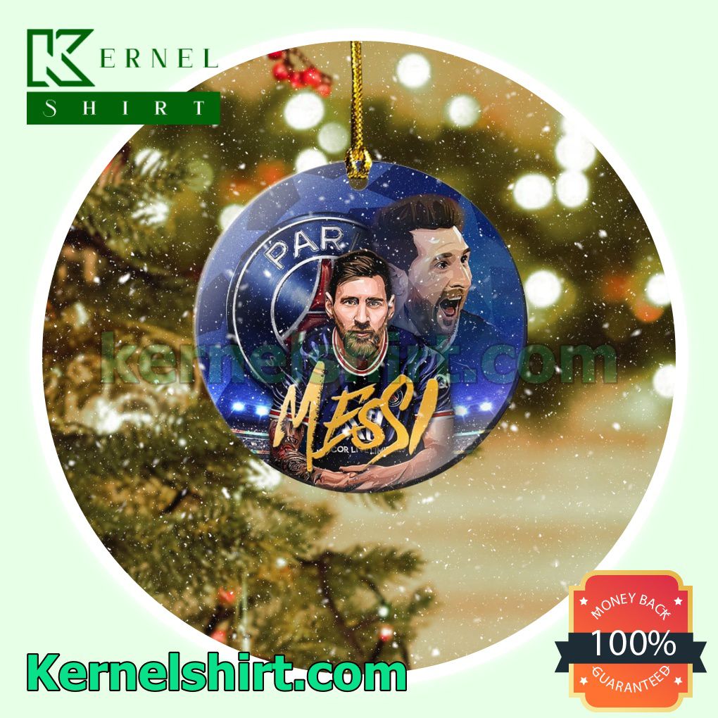 Champions League - Lionel Messi Fan Holiday Ornaments