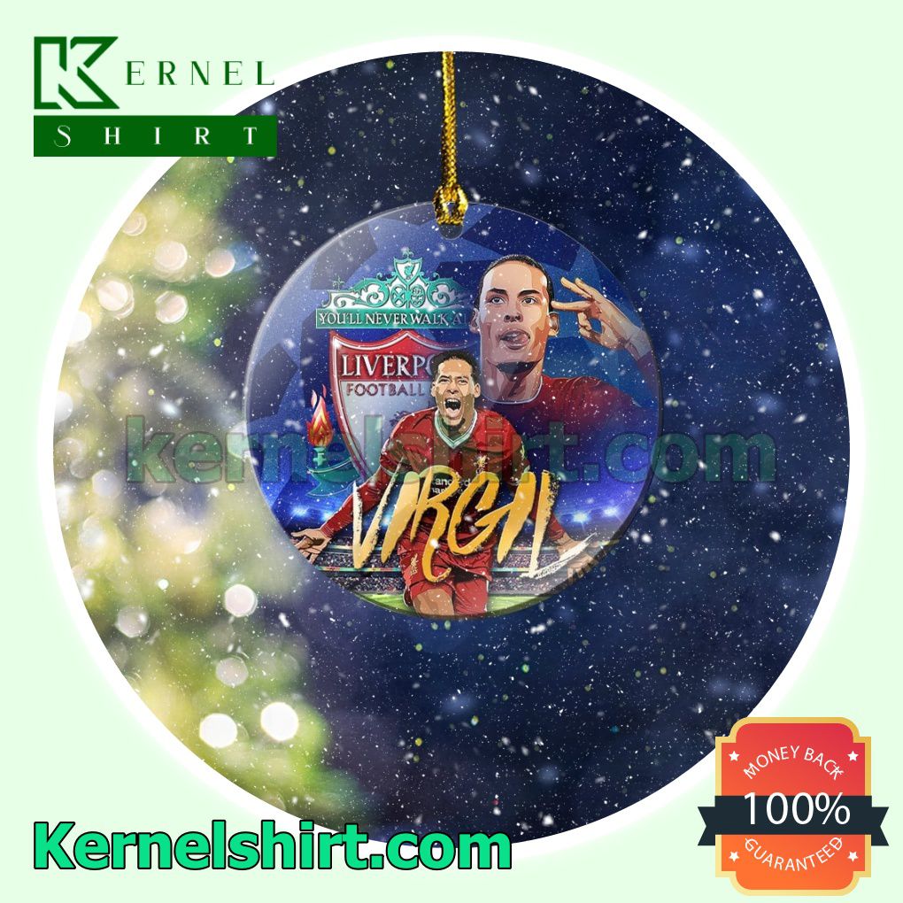 Champions League - Virgil van Dijk Fan Holiday Ornaments