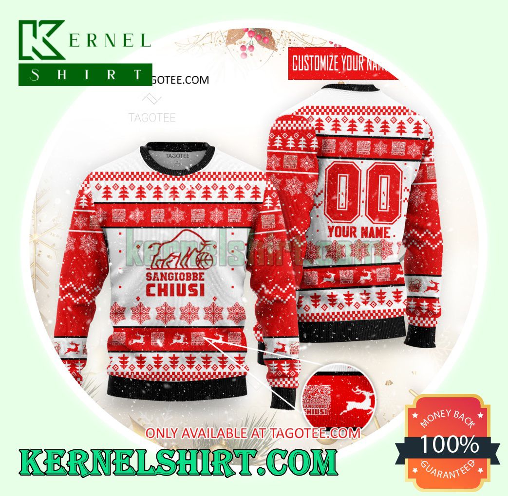 Chiusi Basketball Xmas Knit Sweaters