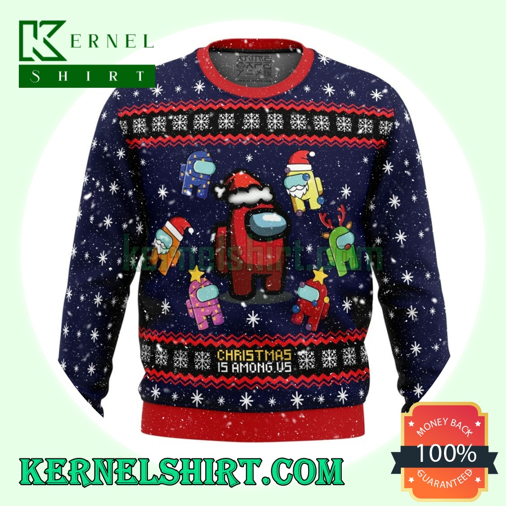 Christmas Is Among Us Knitting Christmas Sweatshirts