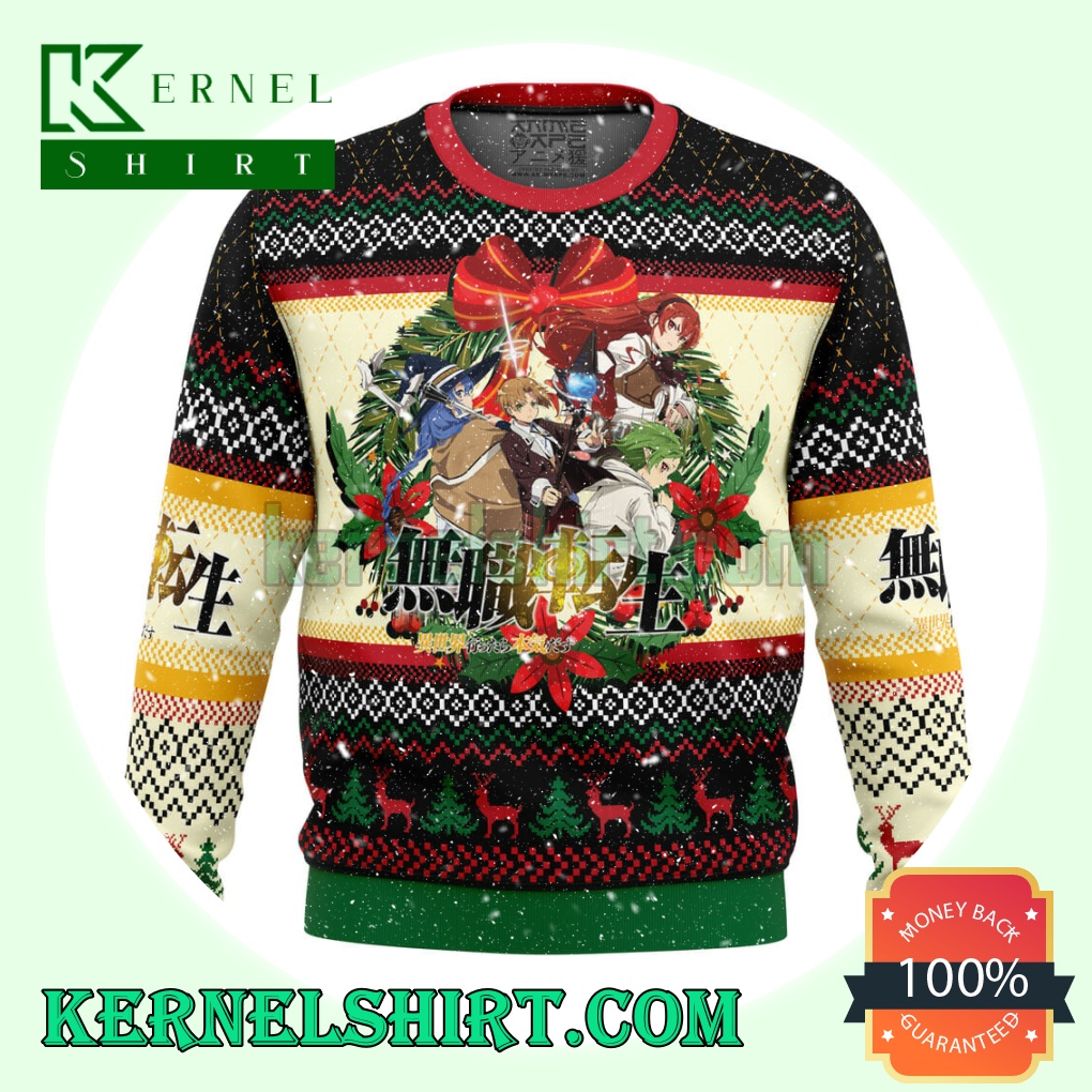 Christmas Is Here Mushoku Tensei Jobless Reincarnation Knitting Christmas Sweatshirts