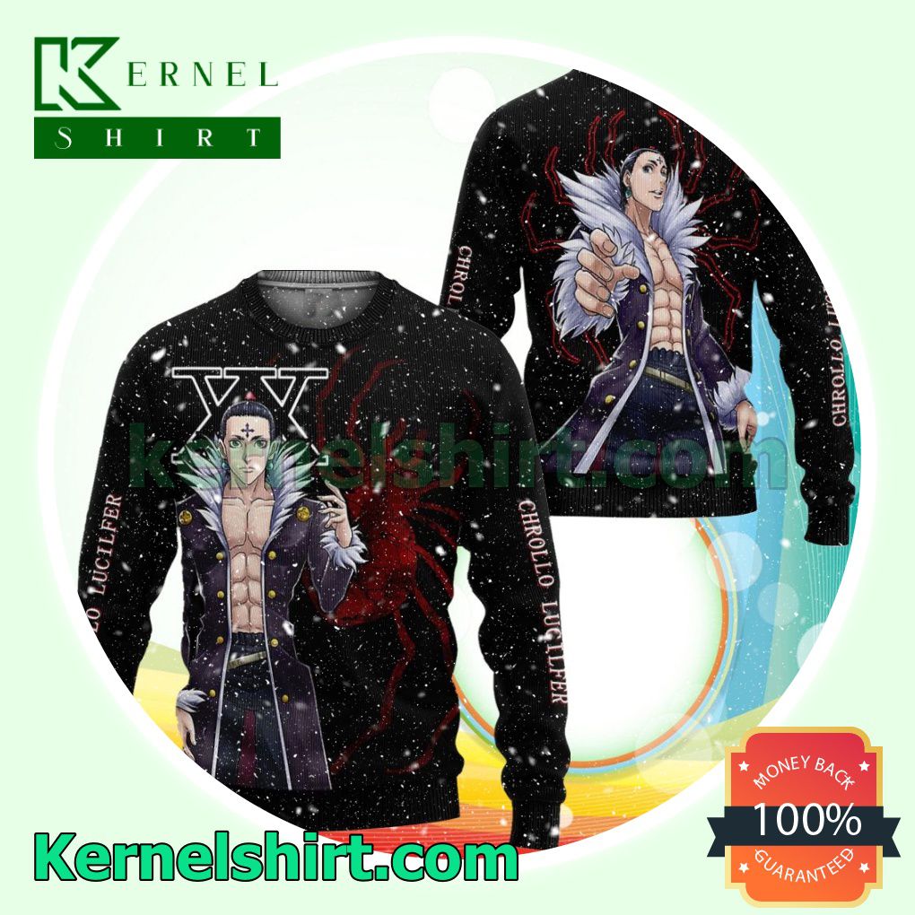 Chrollo Lucilfer Phantom Troupe Hunter X Hunter Manga Anime Xmas Christmas Sweatshirts