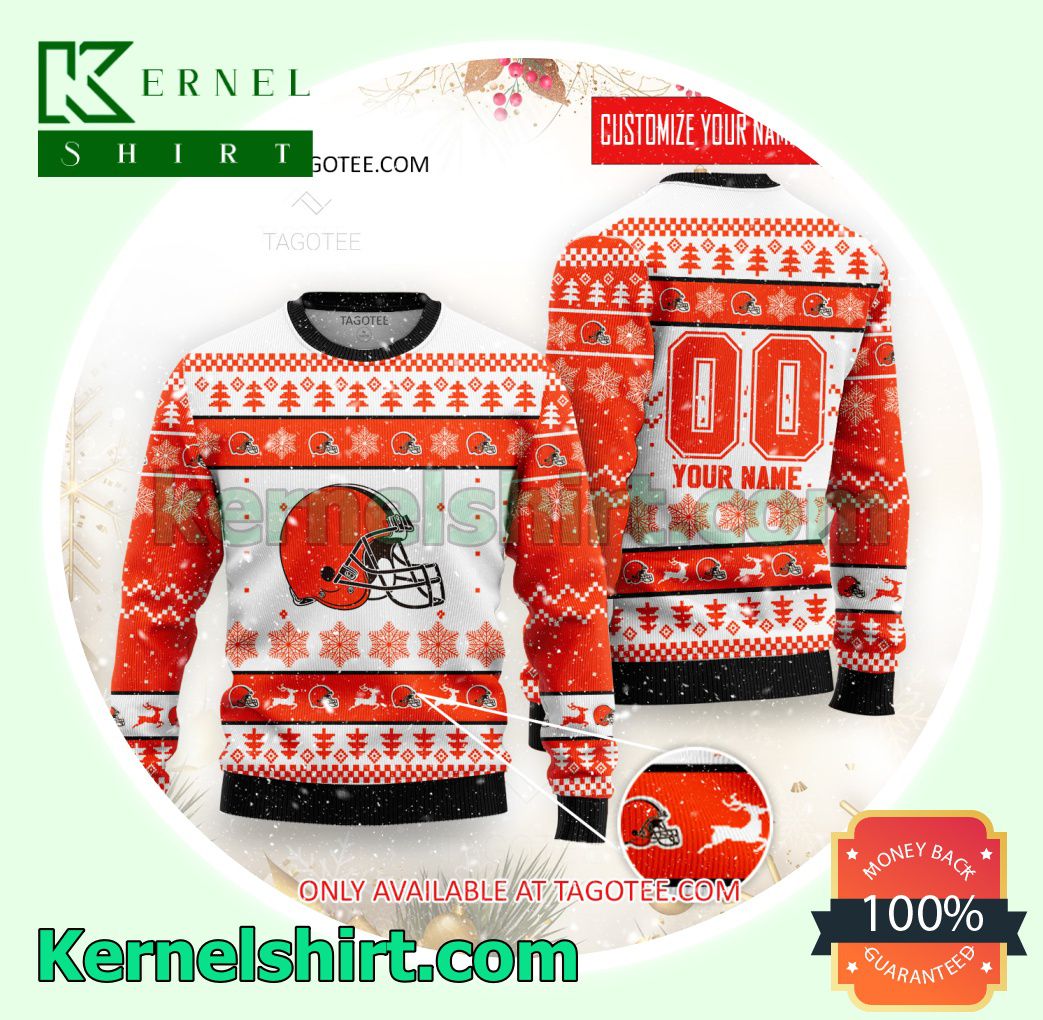 Cleveland Browns Club Xmas Knit Sweaters