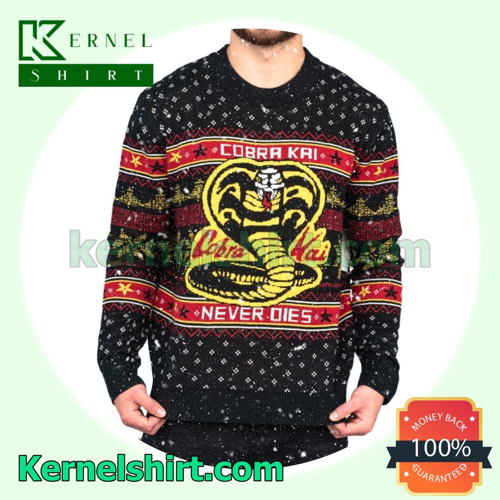Cobra Kai Never Dies Xmas Knitted Sweaters