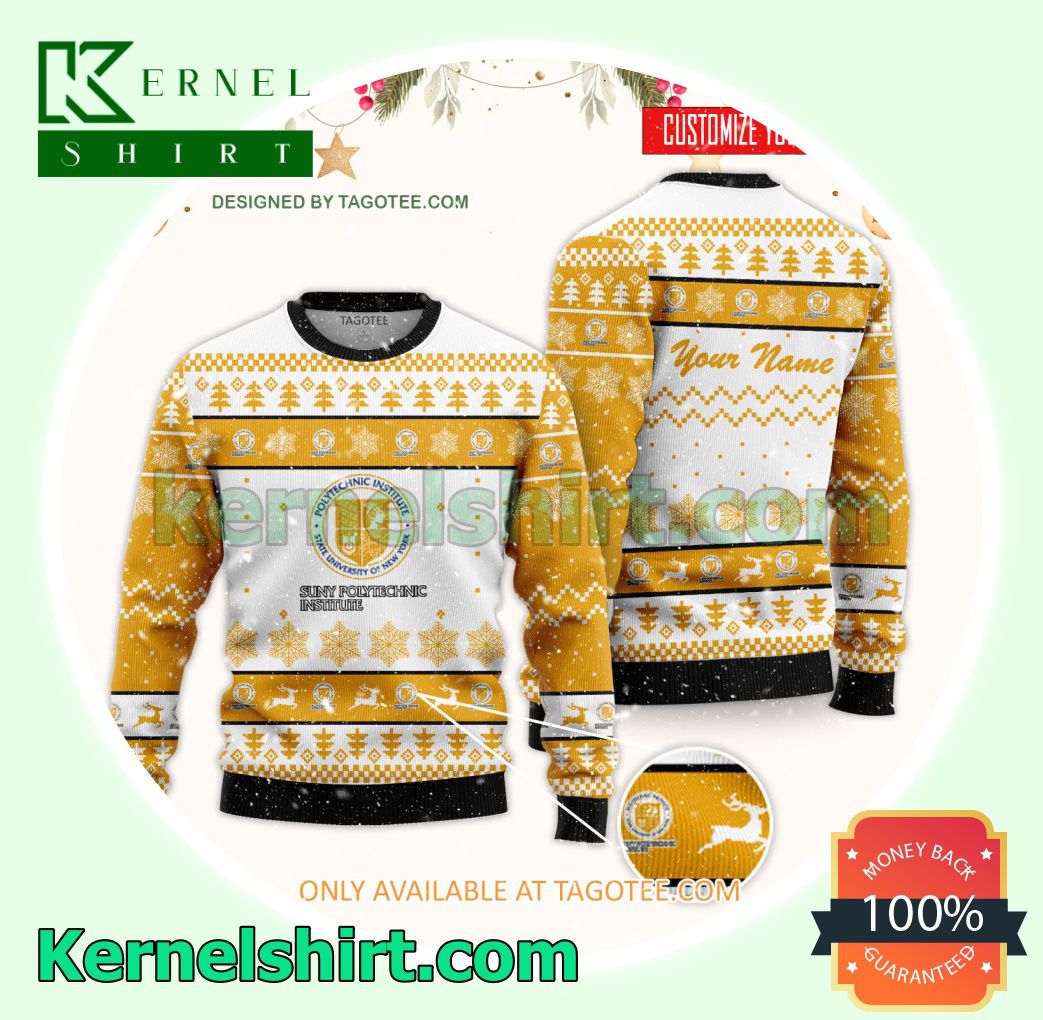 College of Nanoscale Science and Engineering University at Albany Logo Xmas Knit Jumper Sweaters