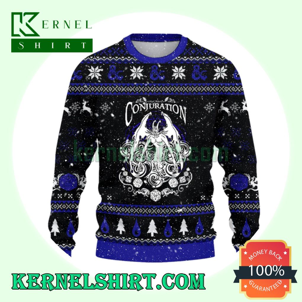 Conjuration D20 Dungeons Xmas Knit Sweaters
