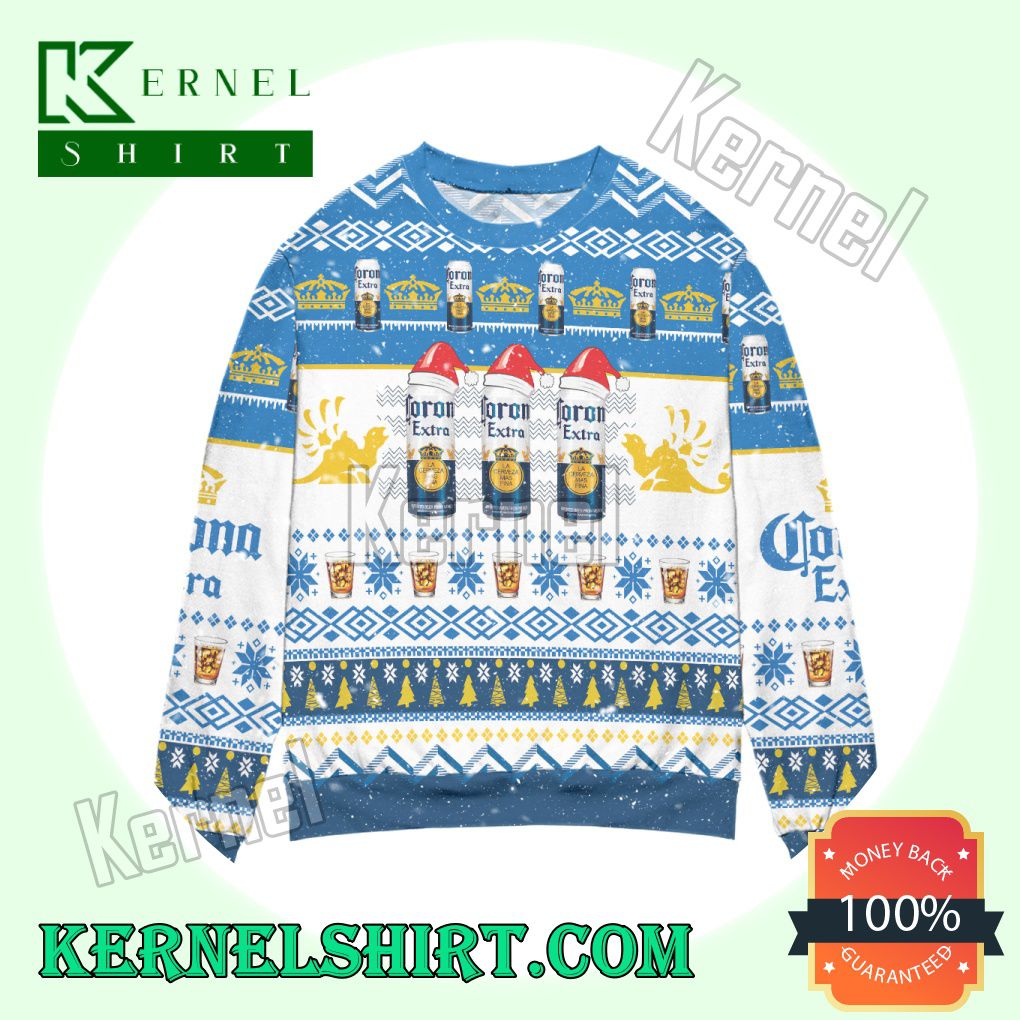 Corona Extra Beer Logo Knitted Christmas Sweatshirts