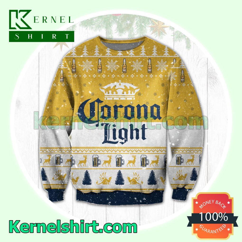 Corona Light Beer Knitted Christmas Sweatshirts