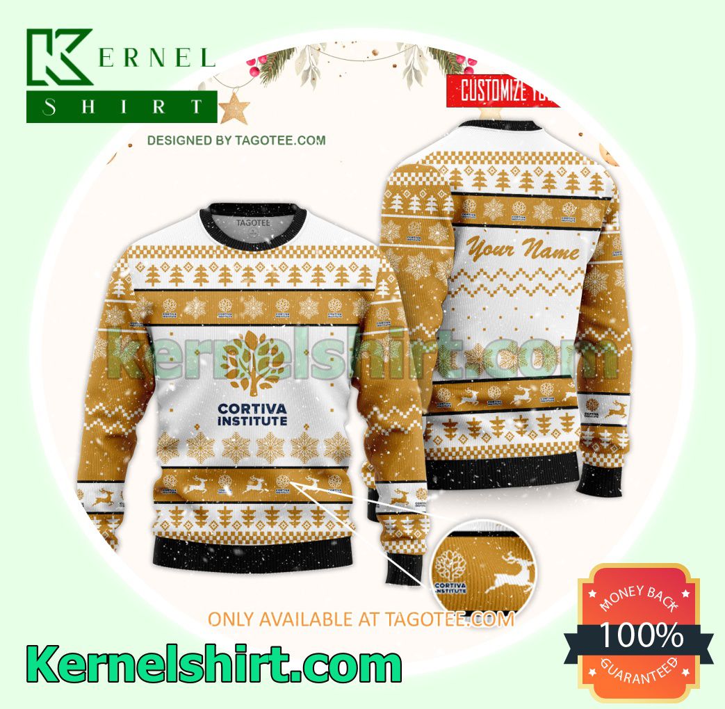 Cortiva Institute-Arlington Logo Xmas Knit Jumper Sweaters