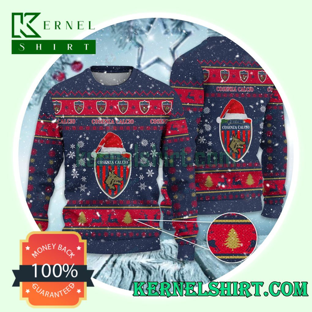 Cosenza Calcio Club Snowflake Xmas Knit Sweaters