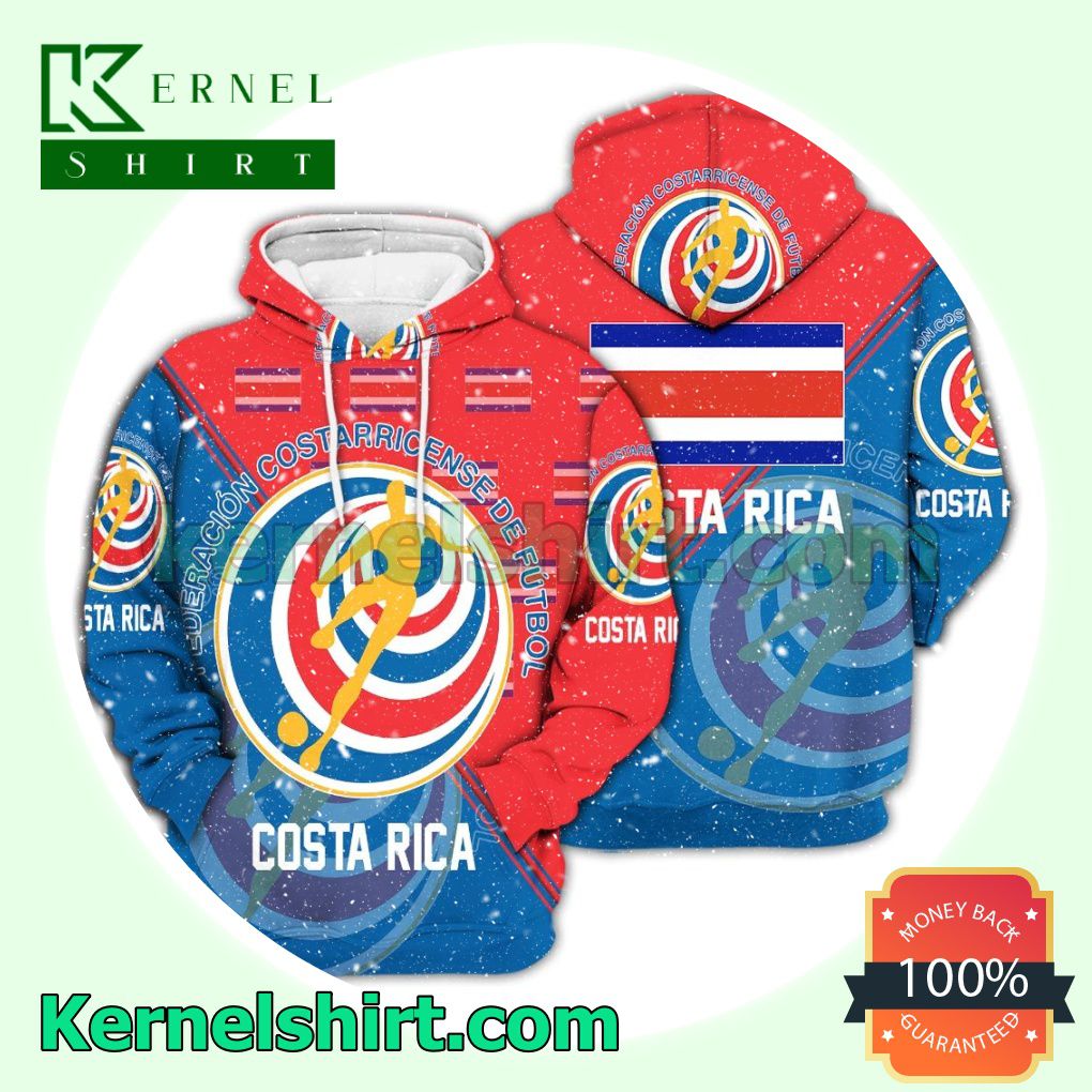 Costa Rica National Logo Soccer Fan Hawaiian Shirt Sweatshirt