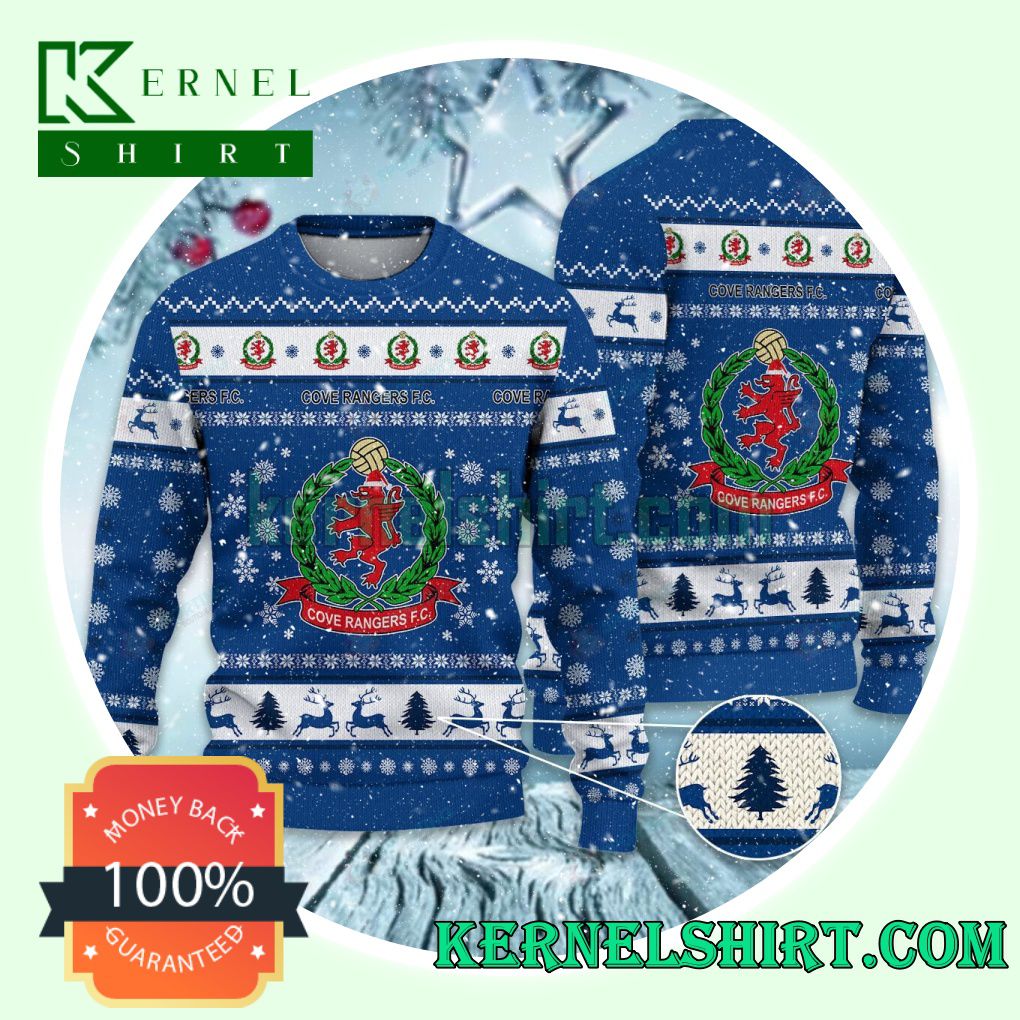 Cove Rangers F.C. Club Snowflake Xmas Knit Sweaters