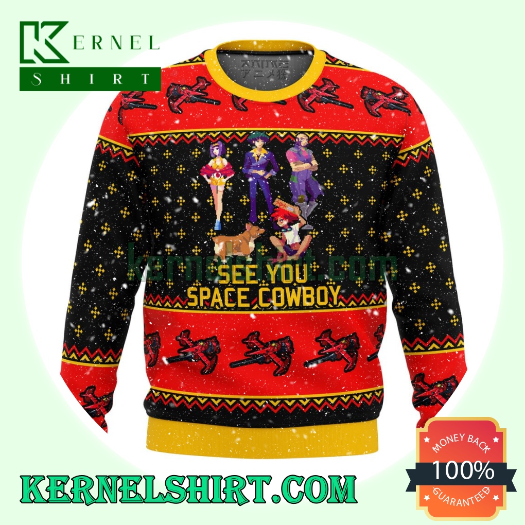 Cowboy Bebop See You Space Cowboy Knitting Christmas Sweatshirts