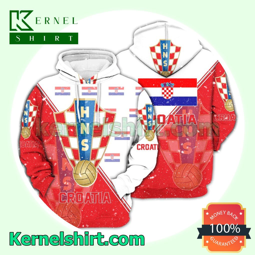 Croatia National Logo Soccer Fan Hawaiian Shirt Sweatshirt