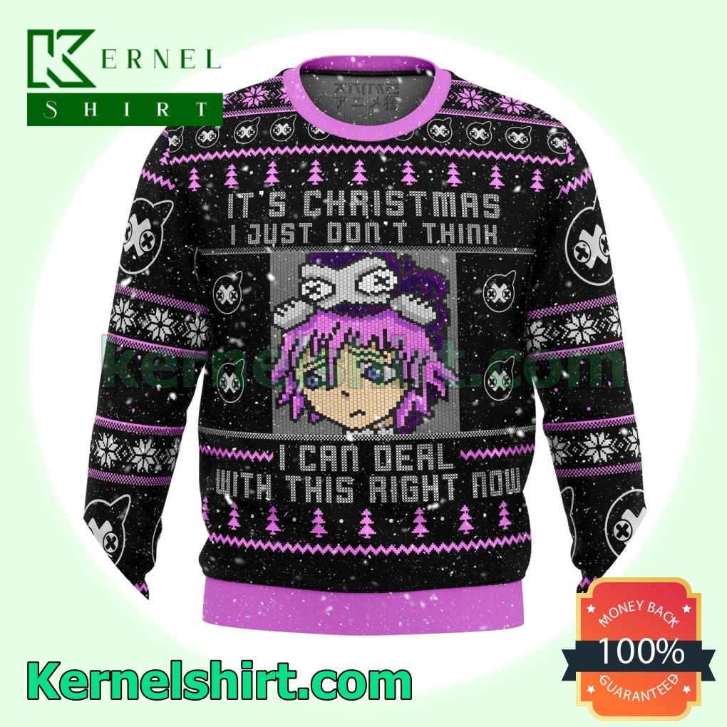 Crona Soul Eater It'S Christmas I Just Don'T Think I Can Deal With This Right Now Anime Premium Knitted Christmas Jumper