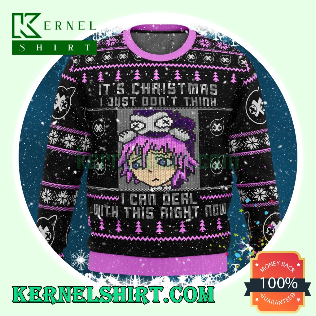 Crona Soul Eater It'S Christmas Manga Anime Knitting Christmas Sweatshirts