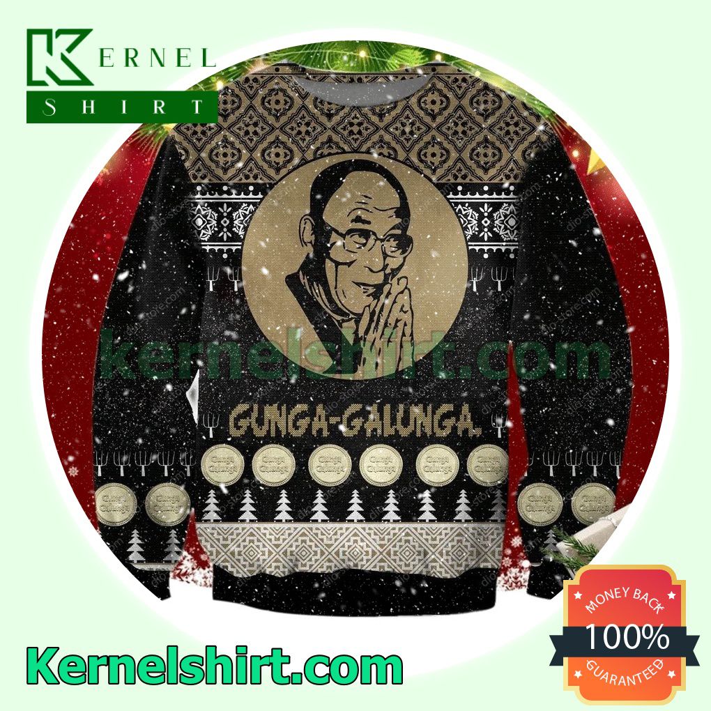 Dalai Lama Gunga Galunga Xmas Knitted Sweaters