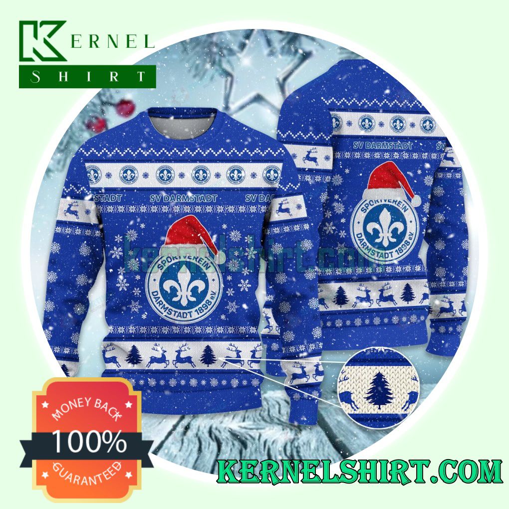 Darmstadt 98 Club Snowflake Xmas Knit Sweaters