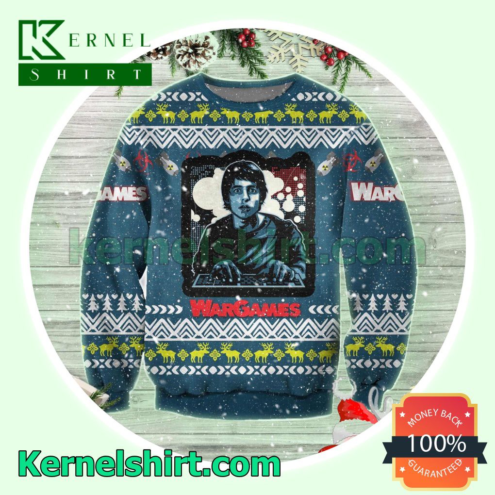 David Lightman Jennifer Katherine Mack Wargames Xmas Knitted Sweaters