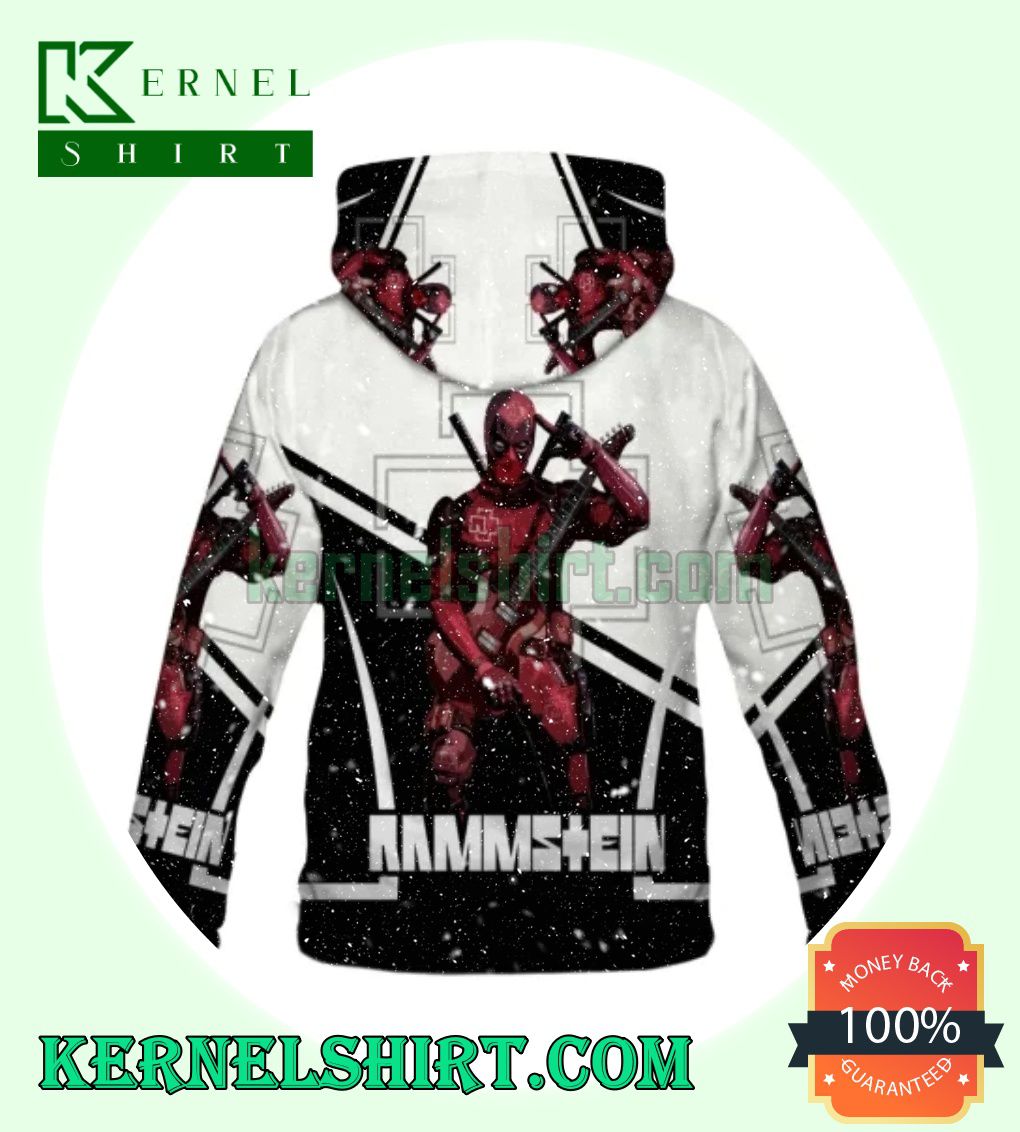 Deadpool With Rammstein Hooded Sweatshirts a