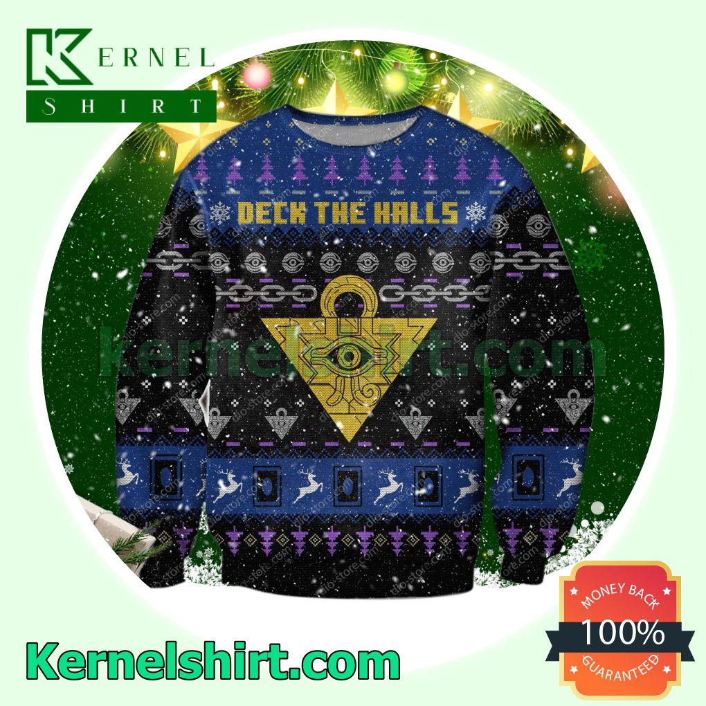 Deck The Halls Yugioh Manga Anime Xmas Knitted Sweaters