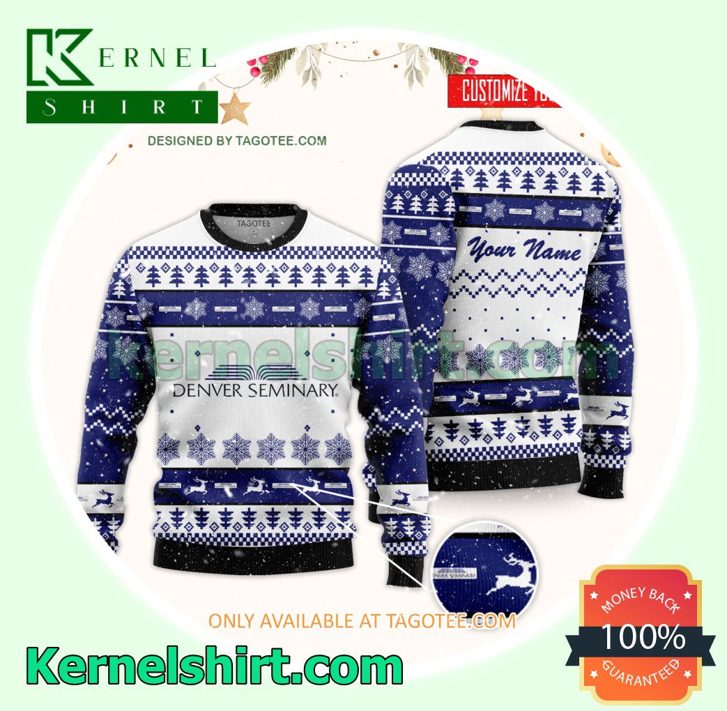 Denver Seminary - West Texas Logo Xmas Knit Jumper Sweaters