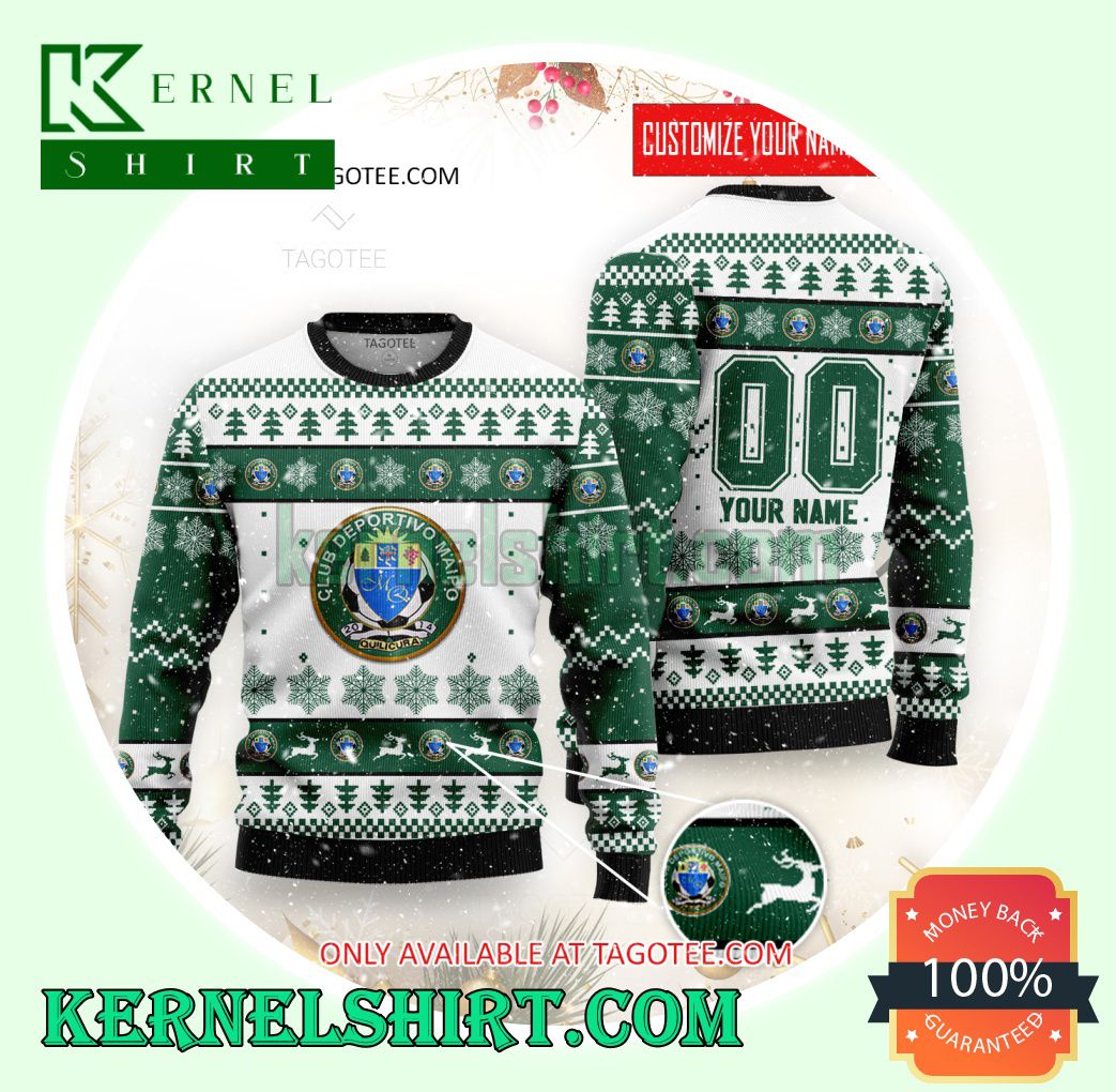 Deportes Maipo Quilicura Logo Xmas Knit Sweaters