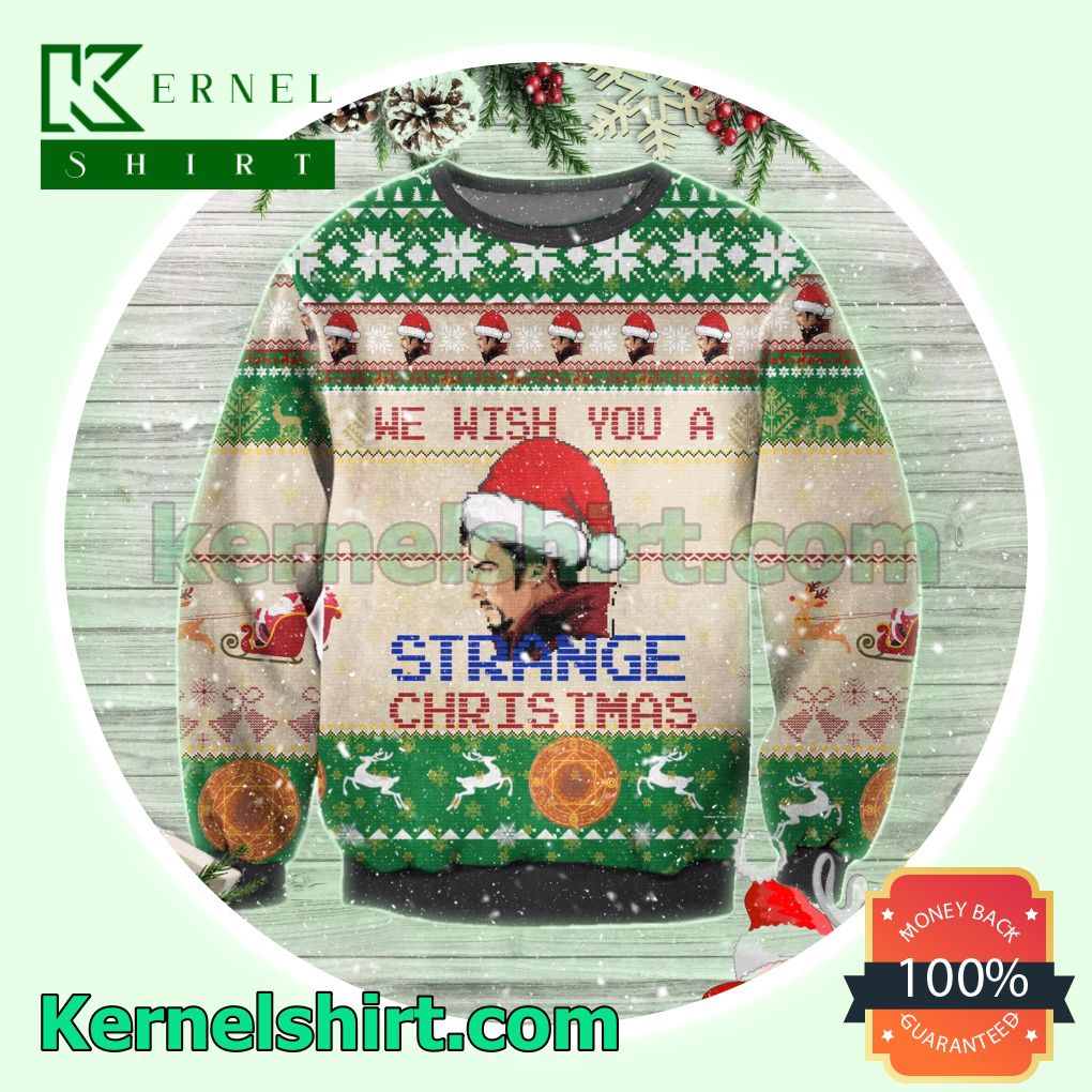 Doctor Strange We Wish You A Strange Christmas Xmas Knitted Sweaters