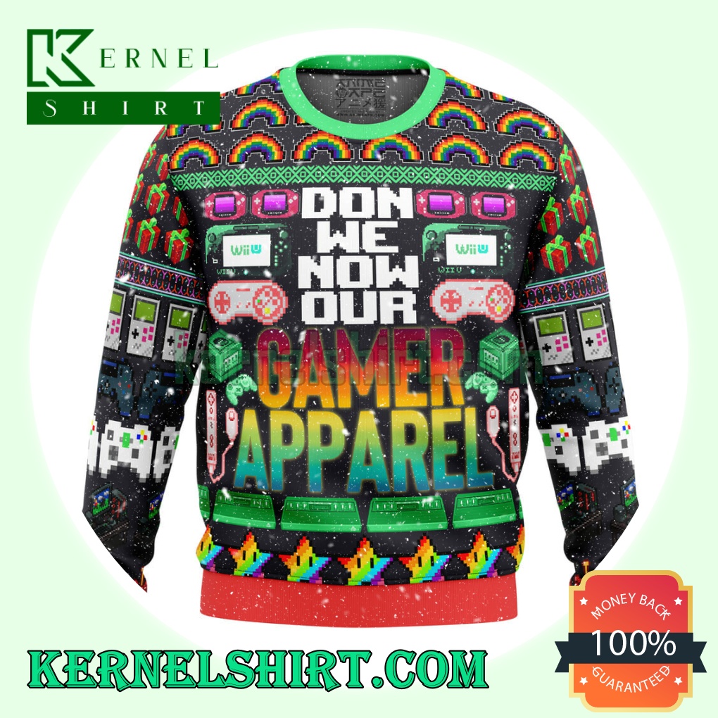 Don We Now Our Gamer Apparel Knitting Christmas Sweatshirts