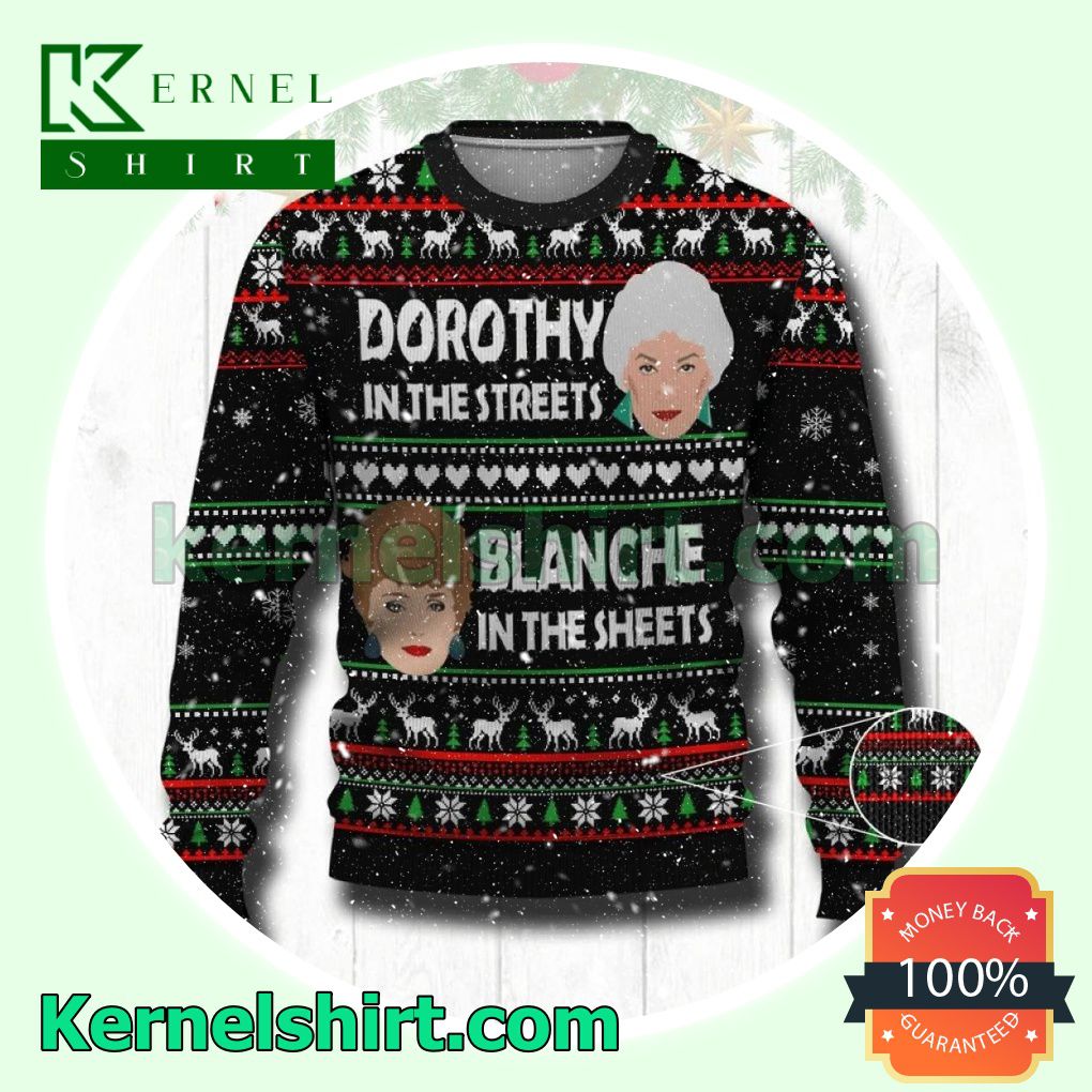 Dorothy & Blanche The Golden Girl Xmas Knitted Sweaters