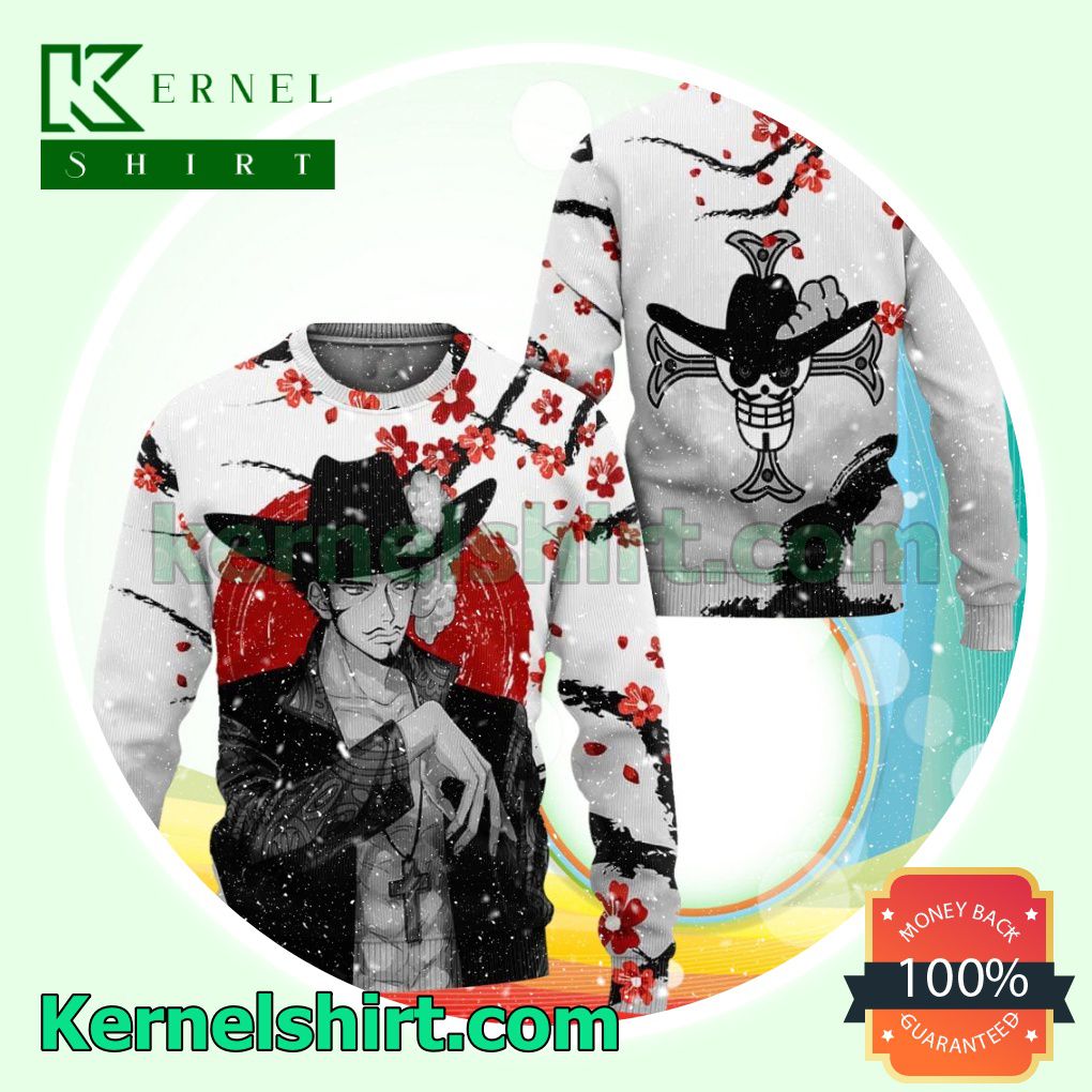 Dracule Mihawk One Piece Manga Anime Knitted Christmas Jumper