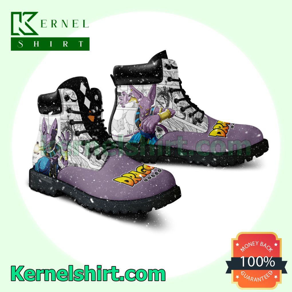 Dragon Ball Beerus Winter Leather Boots a