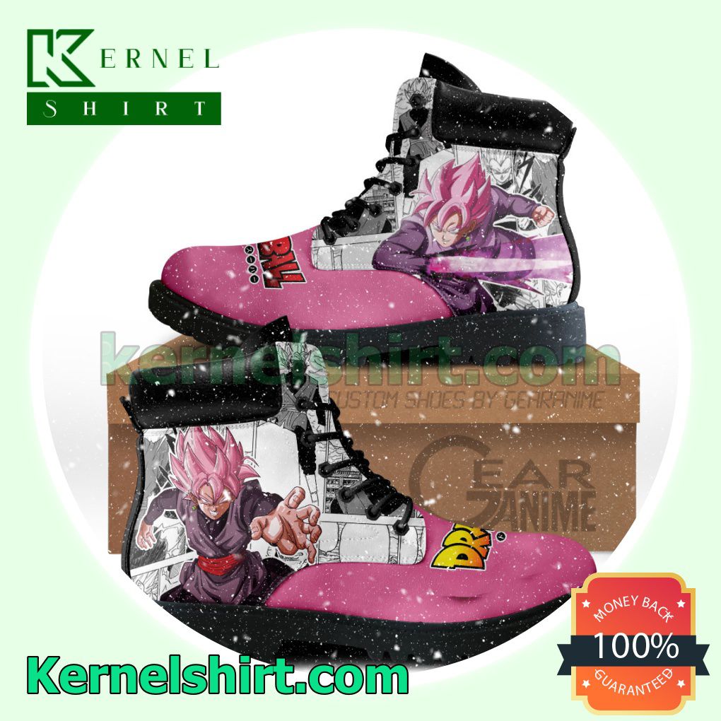 Dragon Ball Goku Black Rose Winter Leather Boots - Shop in and EU