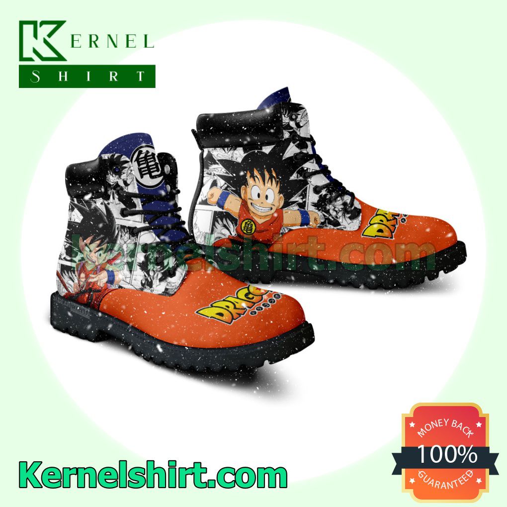 Dragon Ball Goku Kid Winter Leather Boots a