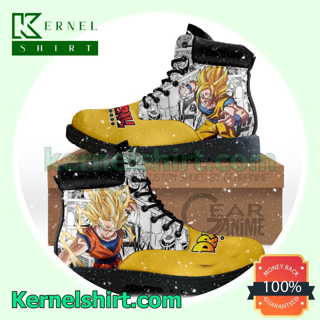 Dragon Ball Goku Super Saiyan Winter Leather Boots