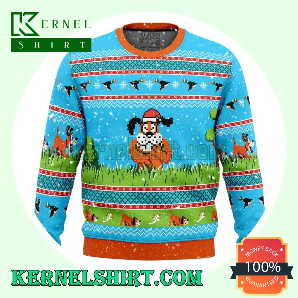 Duck Hunt Video Game Knitting Christmas Sweatshirts