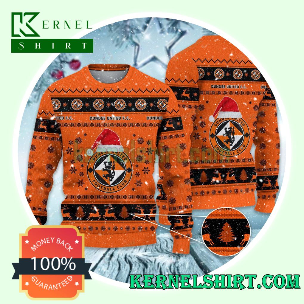 Dundee United F.C. Club Snowflake Xmas Knit Sweaters