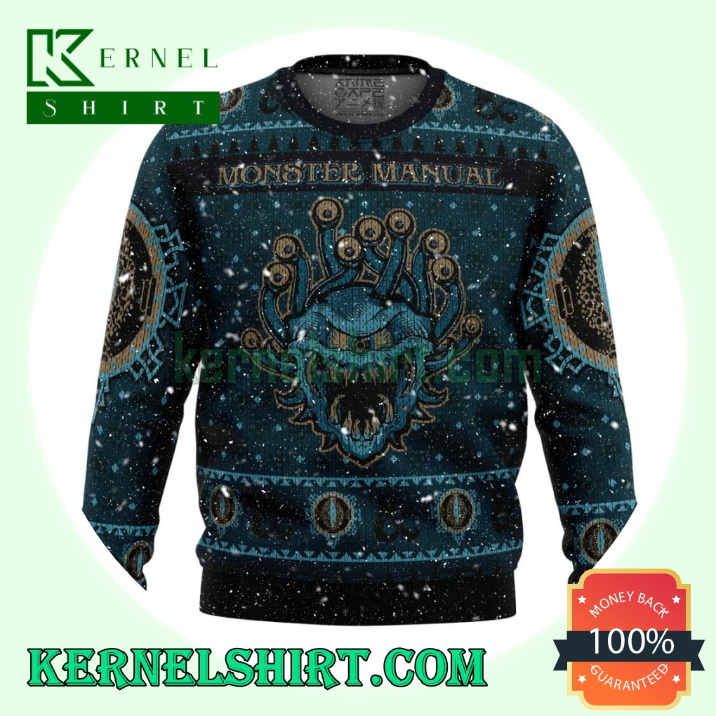 Dungeons & Dragons Monster Manual Knitting Christmas Sweatshirts