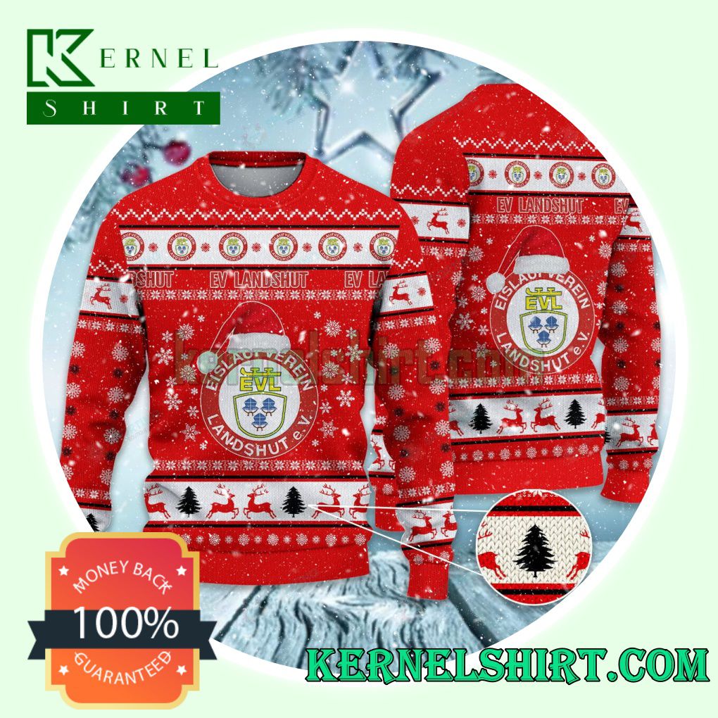 EV Landshut Club Snowflake Xmas Knit Sweaters