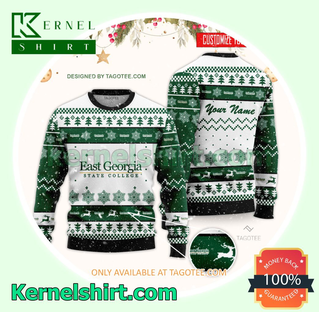 East Georgia State College - Augusta Logo Xmas Knit Jumper Sweaters