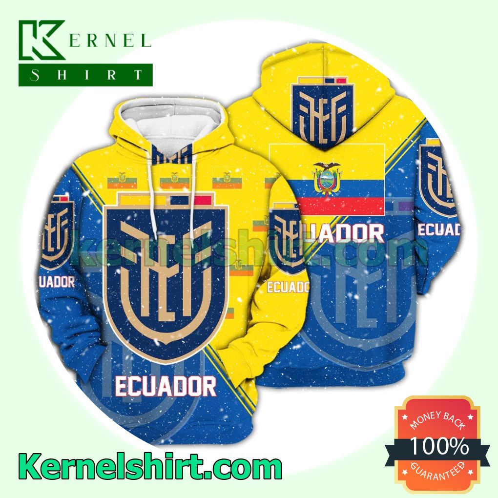 Ecuador National Logo Soccer Fan Hawaiian Shirt Sweatshirt