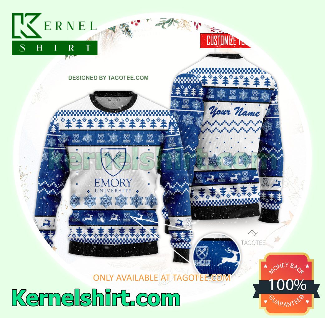 Emory University Logo Xmas Knit Jumper Sweaters