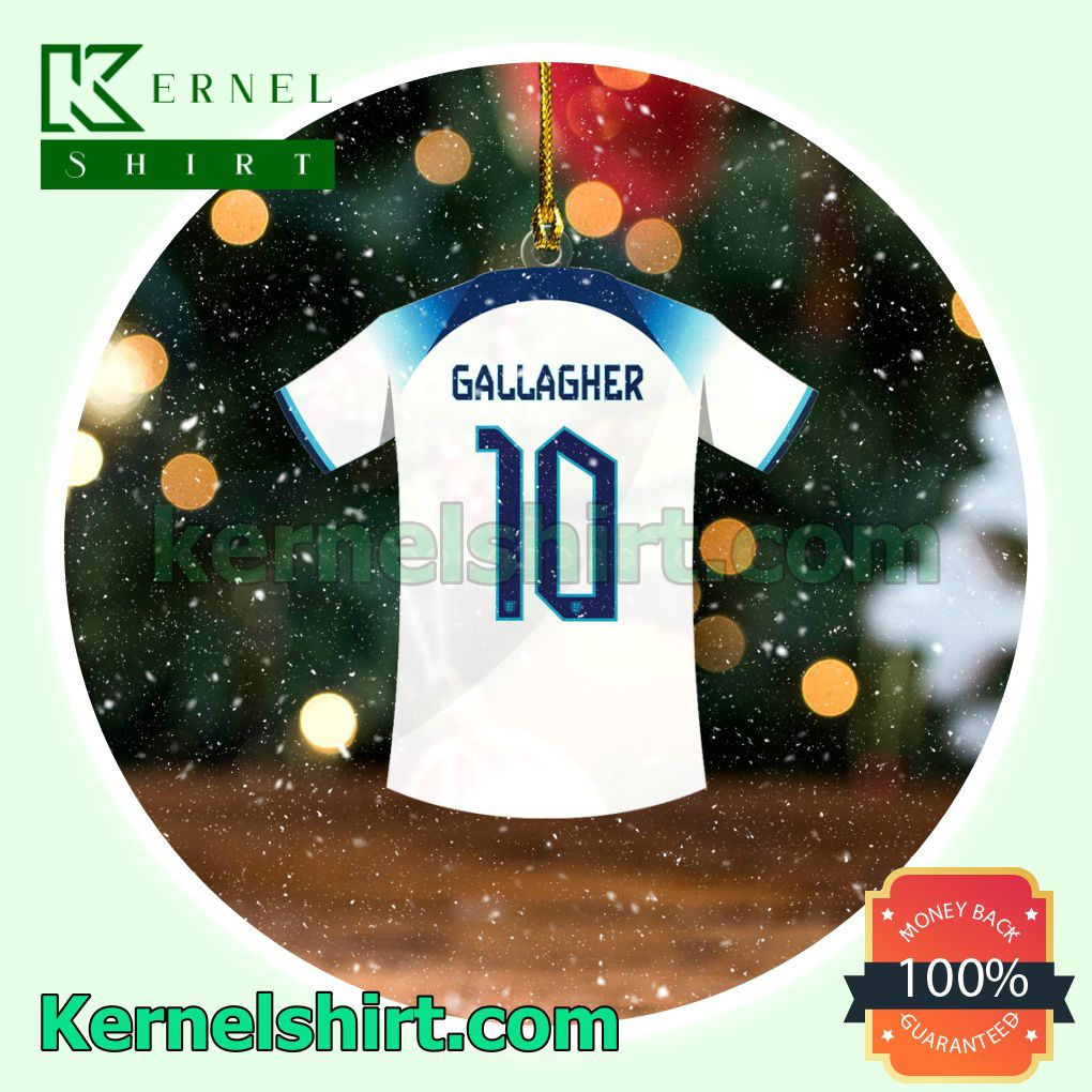 England Team Jersey - Conor Gallagher Fan Holiday Ornaments a