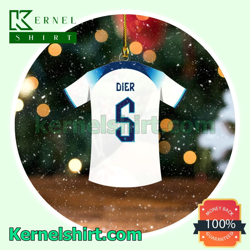 England Team Jersey - Eric Dier Fan Holiday Ornaments a