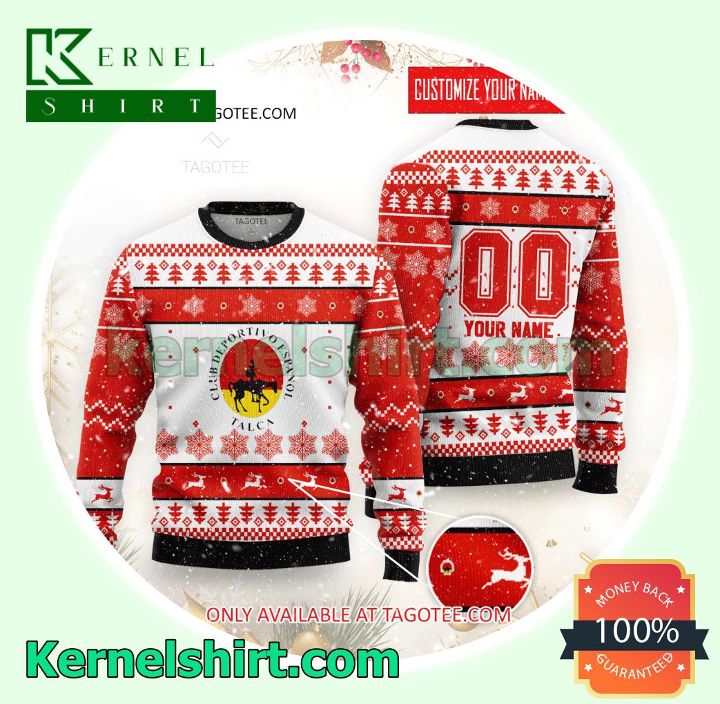 Espanol de Talca Basketball Club Logo Xmas Knit Sweaters