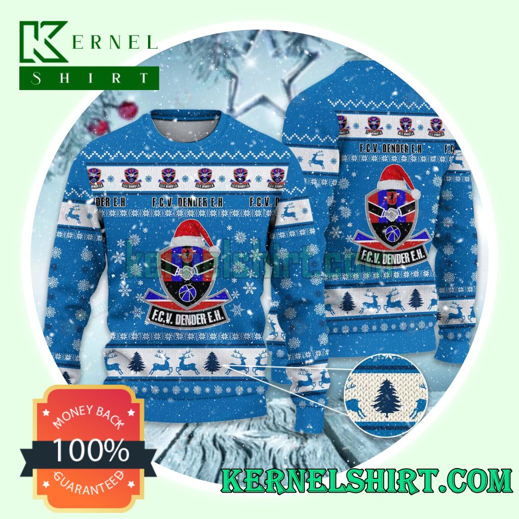 F.C.V. Dender E.H Club Snowflake Xmas Knit Sweaters